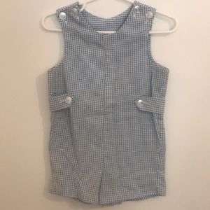 Light blue gingham jon jon
